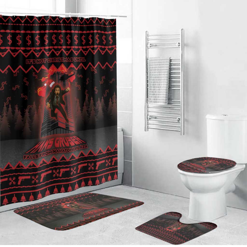 Xmas Eve 1988 Bathroom Set It Is Not Christmas Unil Hans Gruber Falls From Nakatomi Plaza - Wonder Print Shop