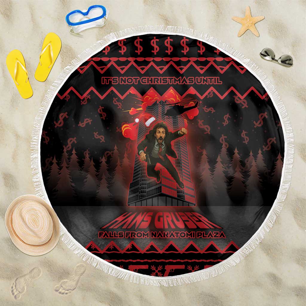 Xmas Eve 1988 Beach Blanket It Is Not Christmas Unil Hans Gruber Falls From Nakatomi Plaza - Wonder Print Shop