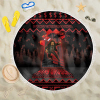 Xmas Eve 1988 Beach Blanket It Is Not Christmas Unil Hans Gruber Falls From Nakatomi Plaza - Wonder Print Shop