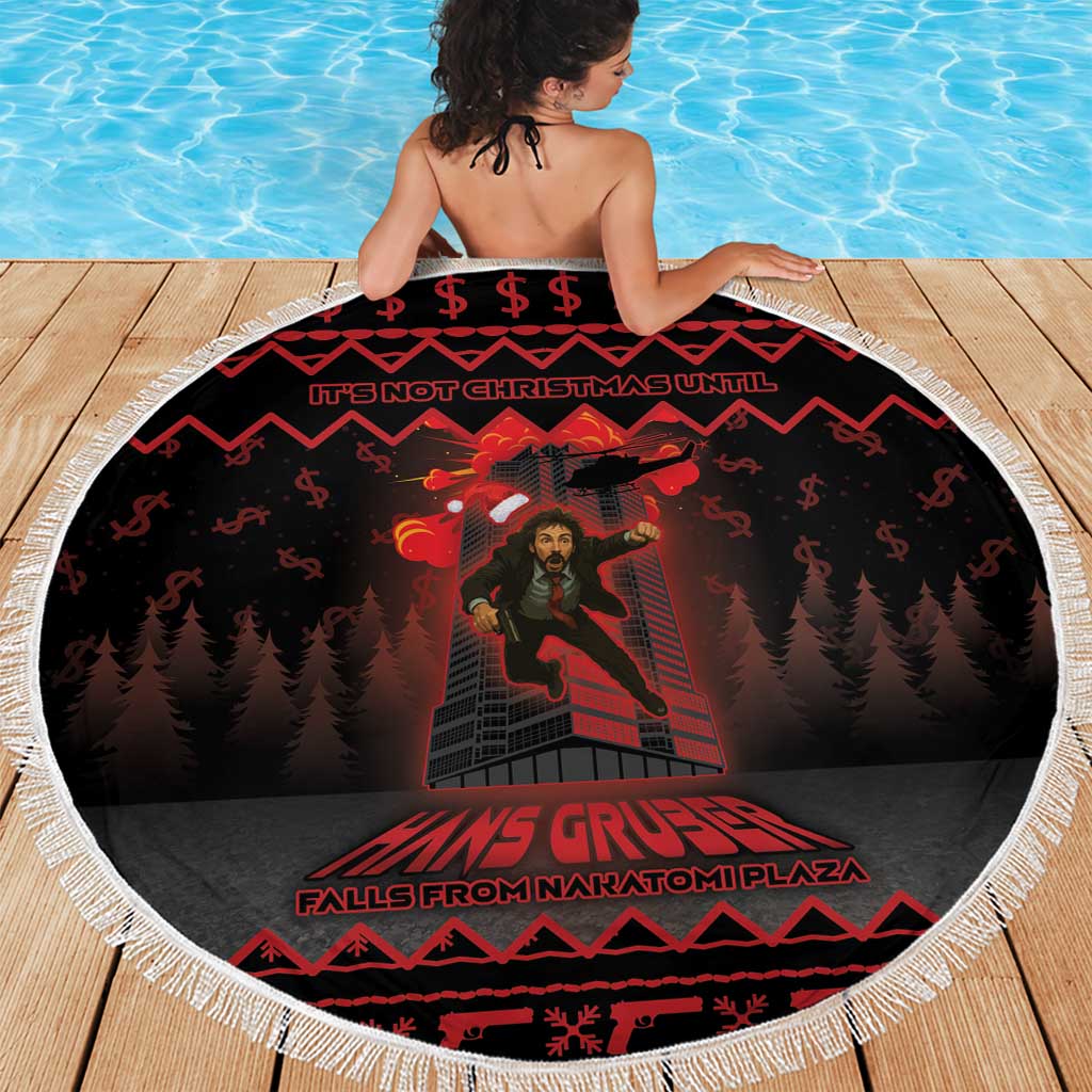 Xmas Eve 1988 Beach Blanket It Is Not Christmas Unil Hans Gruber Falls From Nakatomi Plaza - Wonder Print Shop