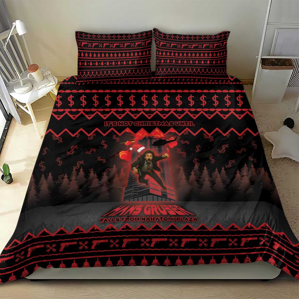 Xmas Eve 1988 Bedding Set It Is Not Christmas Unil Hans Gruber Falls From Nakatomi Plaza - Wonder Print Shop