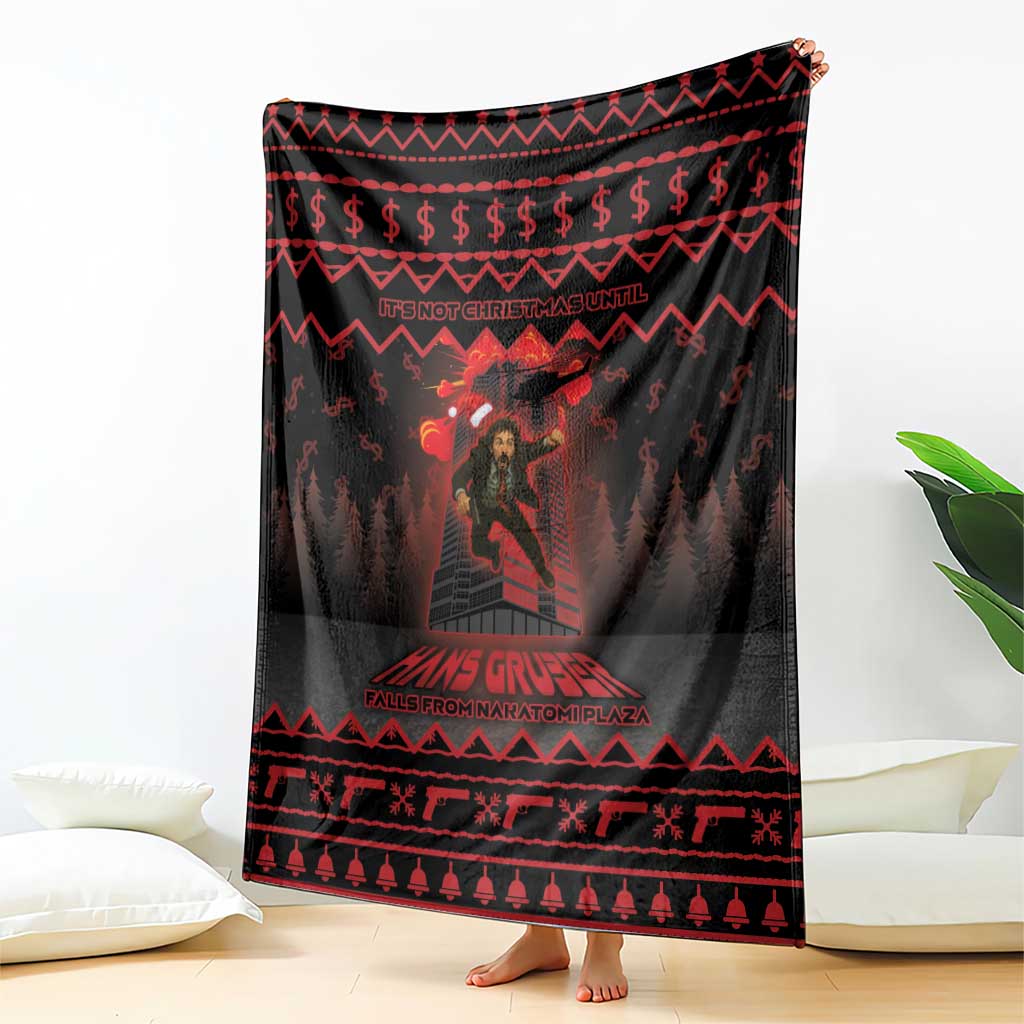 Xmas Eve 1988 Blanket It Is Not Christmas Unil Hans Gruber Falls From Nakatomi Plaza - Wonder Print Shop