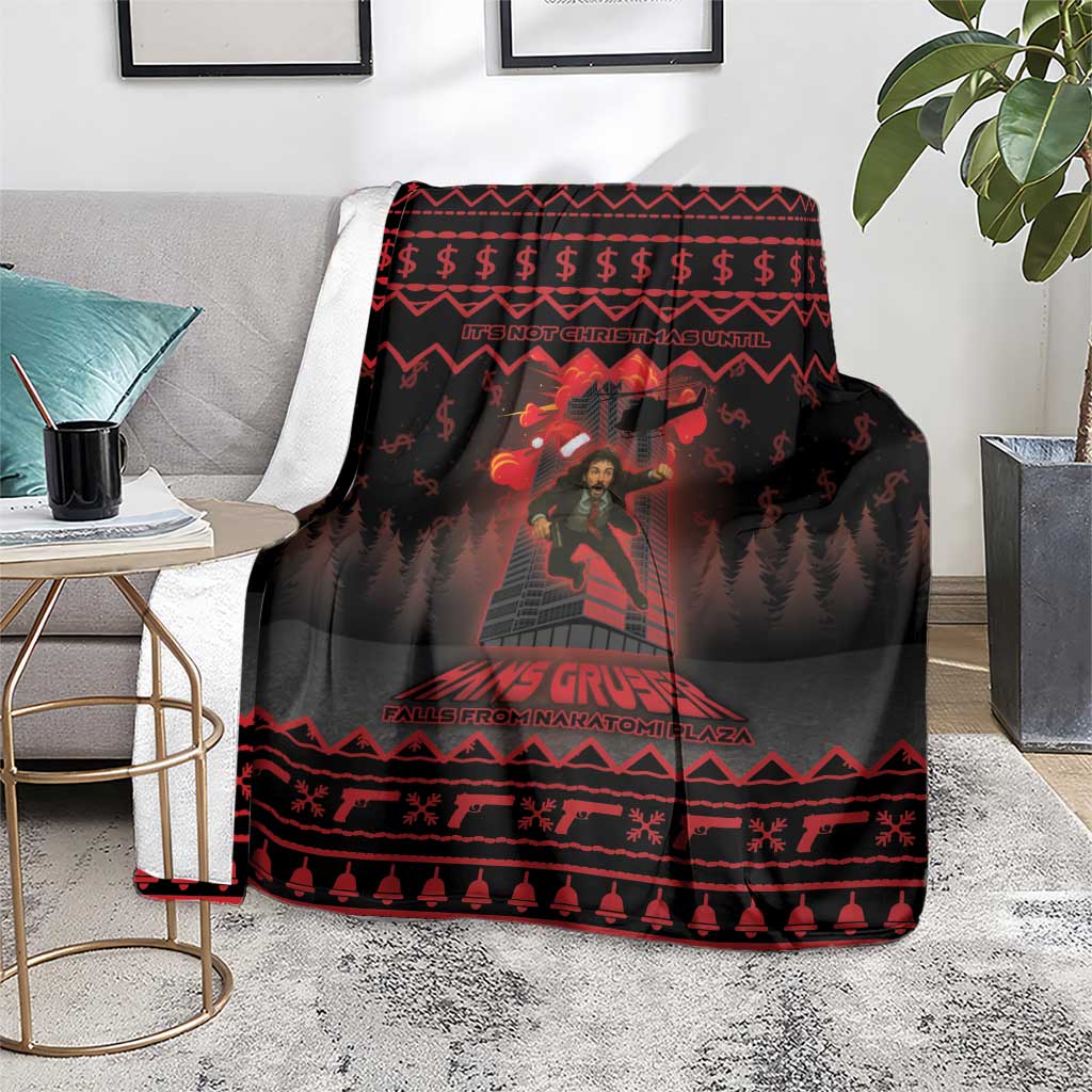 Xmas Eve 1988 Blanket It Is Not Christmas Unil Hans Gruber Falls From Nakatomi Plaza - Wonder Print Shop