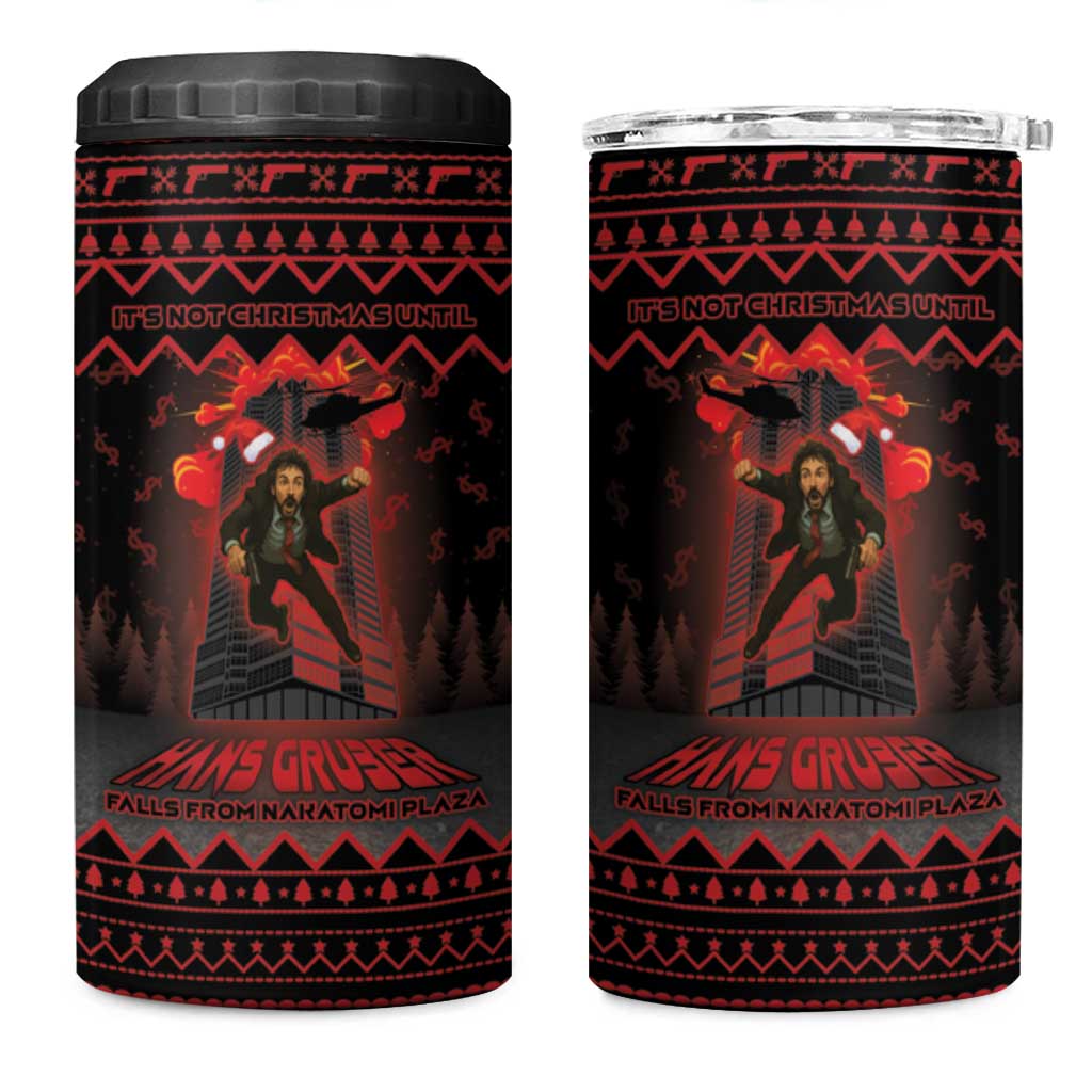 Xmas Eve 1988 4 in 1 Can Cooler Tumbler It Is Not Christmas Unil Hans Gruber Falls From Nakatomi Plaza - Wonder Print Shop