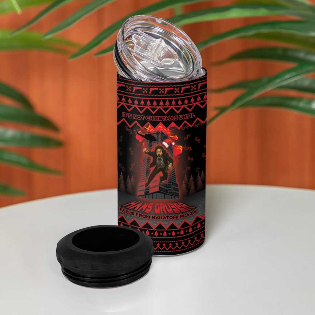 Xmas Eve 1988 4 in 1 Can Cooler Tumbler It Is Not Christmas Unil Hans Gruber Falls From Nakatomi Plaza - Wonder Print Shop