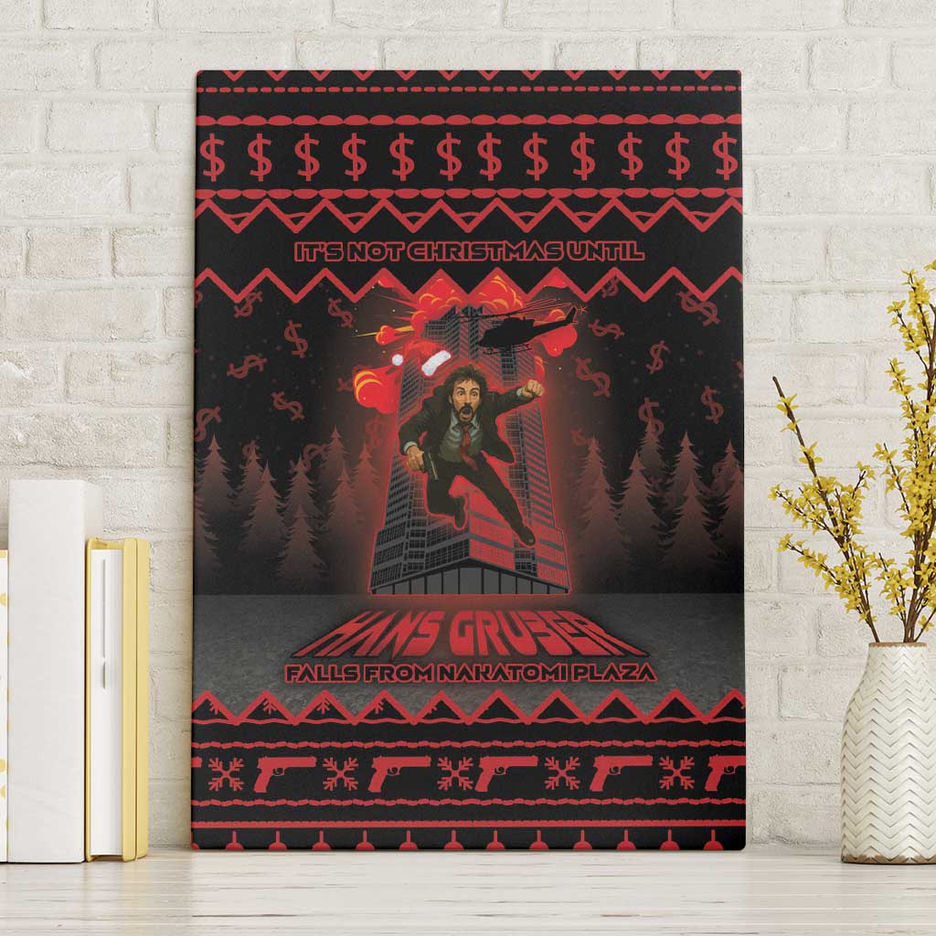 Xmas Eve 1988 Canvas Wall Art It Is Not Christmas Unil Hans Gruber Falls From Nakatomi Plaza - Wonder Print Shop
