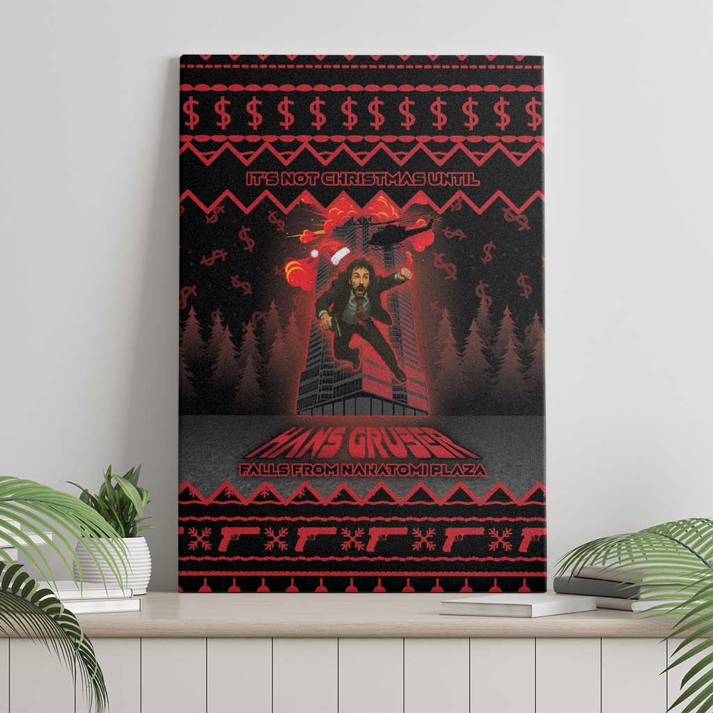 Xmas Eve 1988 Canvas Wall Art It Is Not Christmas Unil Hans Gruber Falls From Nakatomi Plaza - Wonder Print Shop
