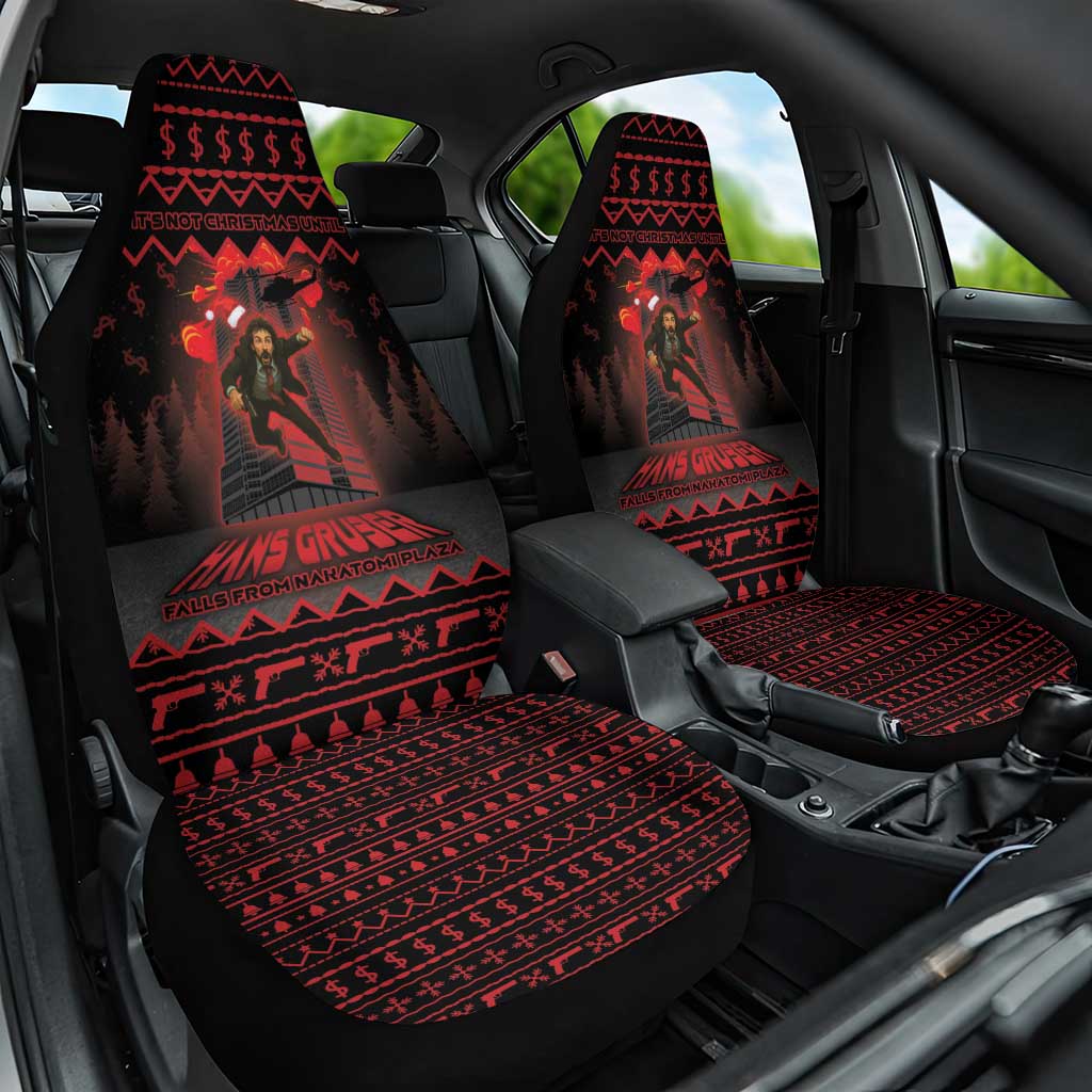 Xmas Eve 1988 Car Seat Cover It Is Not Christmas Unil Hans Gruber Falls From Nakatomi Plaza - Wonder Print Shop