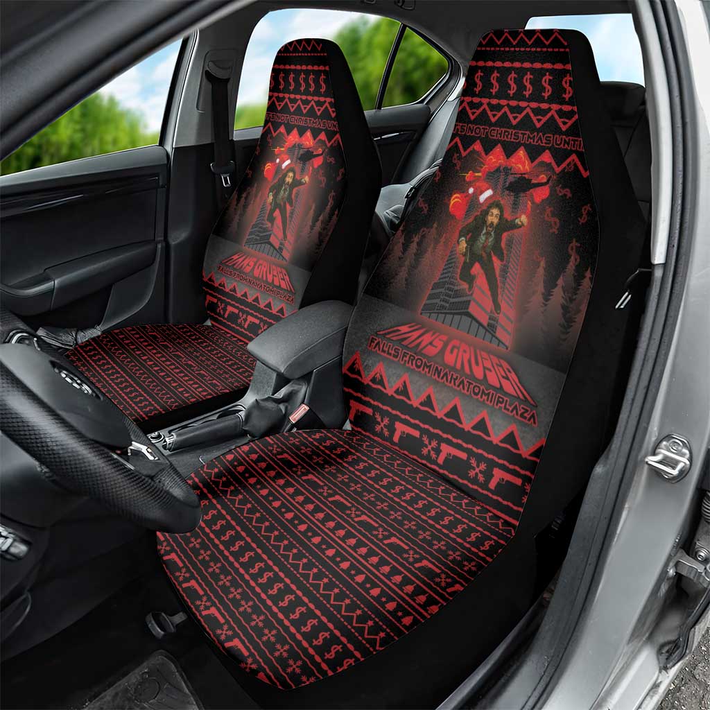Xmas Eve 1988 Car Seat Cover It Is Not Christmas Unil Hans Gruber Falls From Nakatomi Plaza - Wonder Print Shop