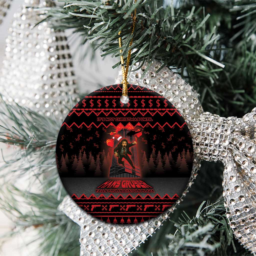Xmas Eve 1988 Ceramic Ornament It Is Not Christmas Unil Hans Gruber Falls From Nakatomi Plaza - Wonder Print Shop
