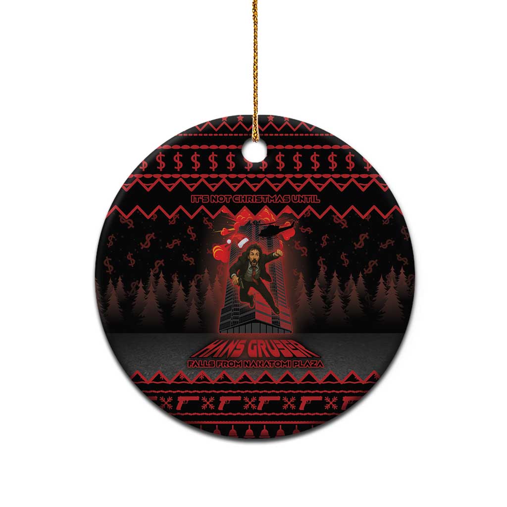 Xmas Eve 1988 Ceramic Ornament It Is Not Christmas Unil Hans Gruber Falls From Nakatomi Plaza - Wonder Print Shop
