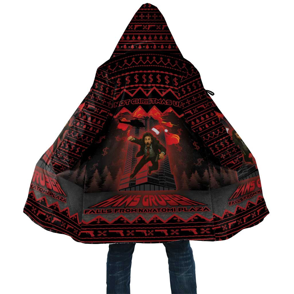 Xmas Eve 1988 Cloak It Is Not Christmas Unil Hans Gruber Falls From Nakatomi Plaza - Wonder Print Shop