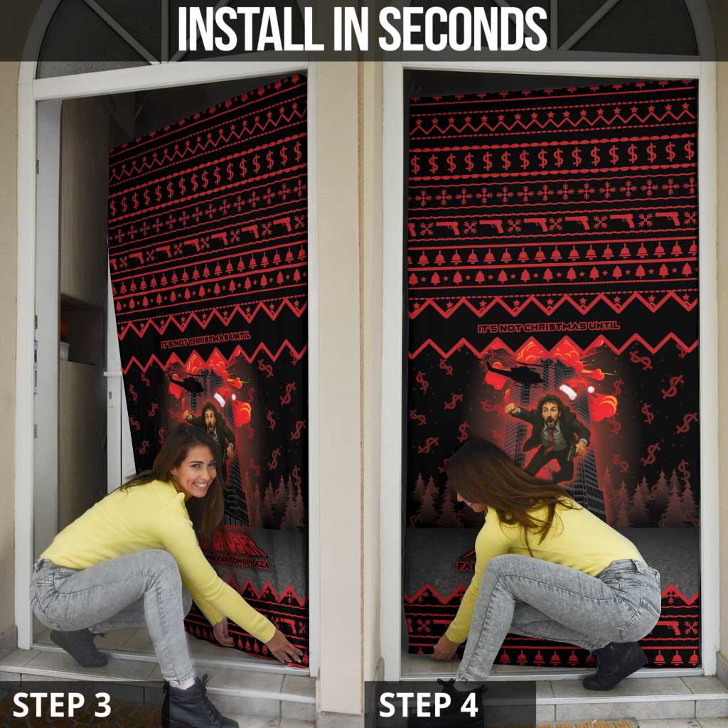 Xmas Eve 1988 Door Cover It Is Not Christmas Unil Hans Gruber Falls From Nakatomi Plaza - Wonder Print Shop