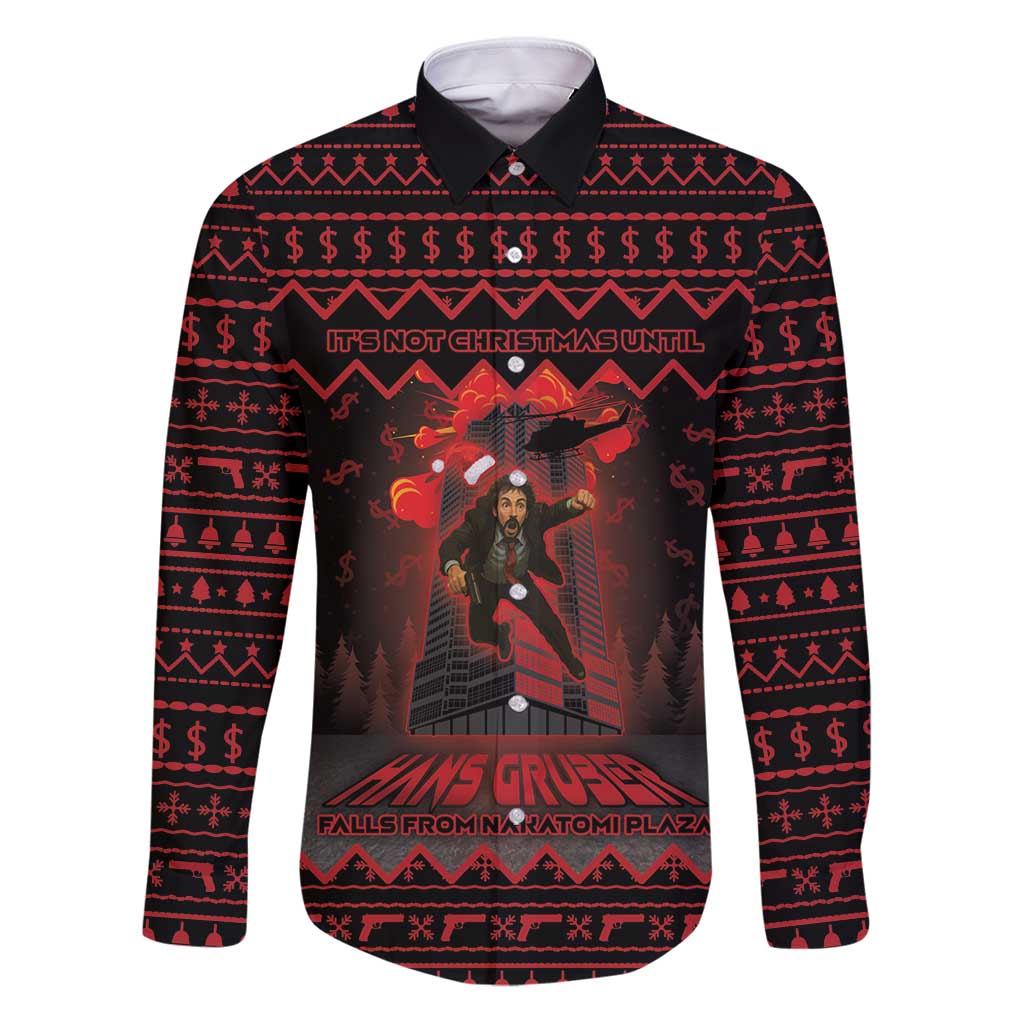 Xmas Eve 1988 Family Matching Puletasi and Hawaiian Shirt It Is Not Christmas Unil Hans Gruber Falls From Nakatomi Plaza - Wonder Print Shop