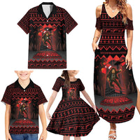 Xmas Eve 1988 Family Matching Summer Maxi Dress and Hawaiian Shirt It Is Not Christmas Unil Hans Gruber Falls From Nakatomi Plaza - Wonder Print Shop
