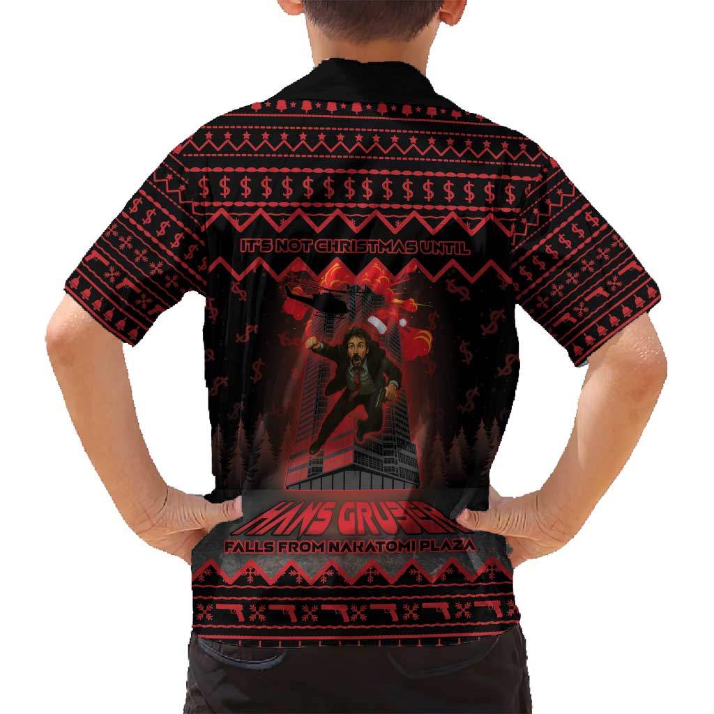 Xmas Eve 1988 Family Matching Tank Maxi Dress and Hawaiian Shirt It Is Not Christmas Unil Hans Gruber Falls From Nakatomi Plaza - Wonder Print Shop