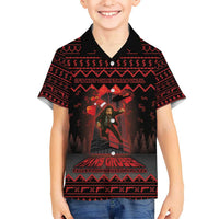 Xmas Eve 1988 Kid Hawaiian Shirt It Is Not Christmas Unil Hans Gruber Falls From Nakatomi Plaza - Wonder Print Shop
