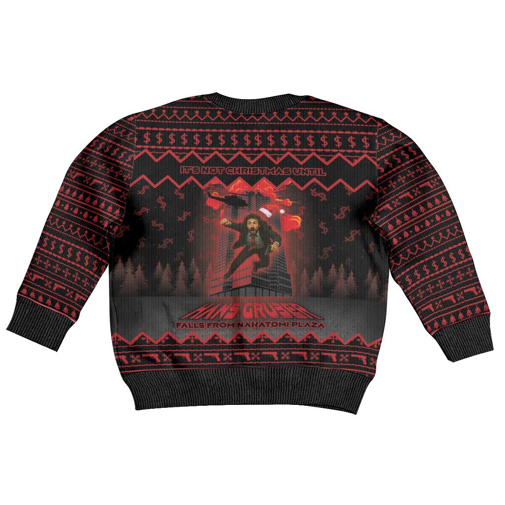 Xmas Eve 1988 Kid Ugly Christmas Sweater It Is Not Christmas Unil Hans Gruber Falls From Nakatomi Plaza - Wonder Print Shop