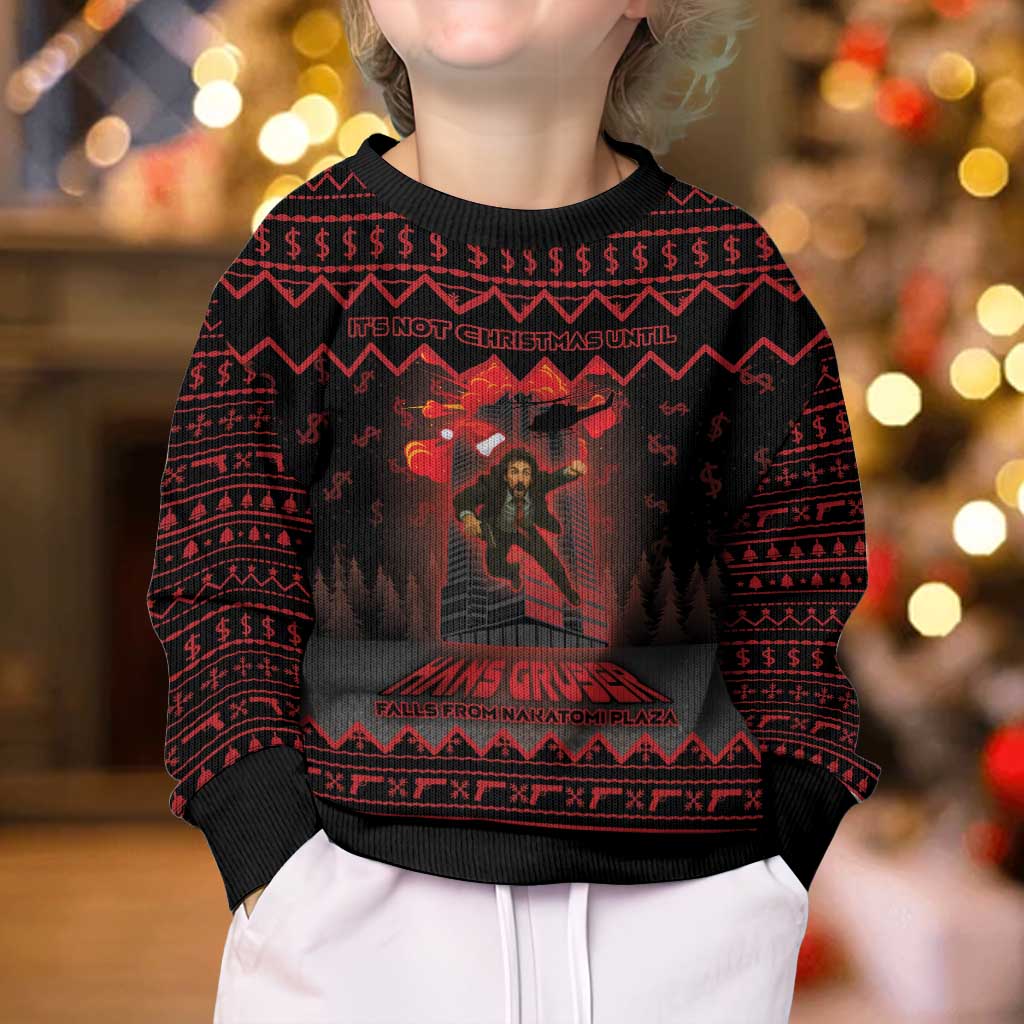 Xmas Eve 1988 Kid Ugly Christmas Sweater It Is Not Christmas Unil Hans Gruber Falls From Nakatomi Plaza - Wonder Print Shop
