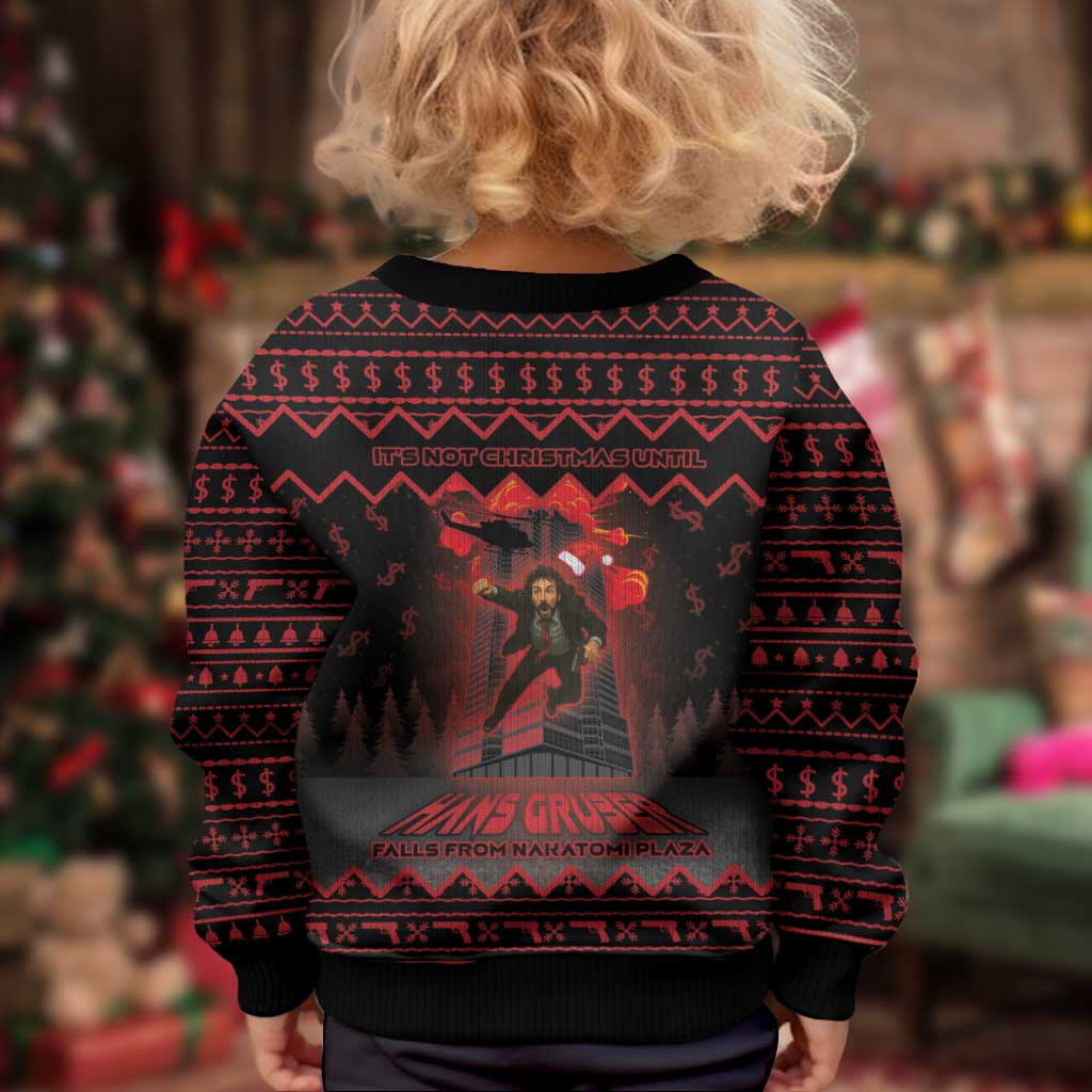 Xmas Eve 1988 Kid Ugly Christmas Sweater It Is Not Christmas Unil Hans Gruber Falls From Nakatomi Plaza - Wonder Print Shop