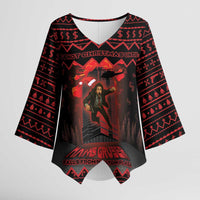 Xmas Eve 1988 Kimono Sleeve Blouse It Is Not Christmas Unil Hans Gruber Falls From Nakatomi Plaza - Wonder Print Shop