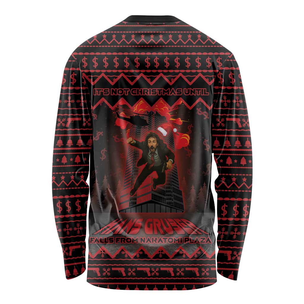 Xmas Eve 1988 Long Sleeve Shirt It Is Not Christmas Unil Hans Gruber Falls From Nakatomi Plaza - Wonder Print Shop