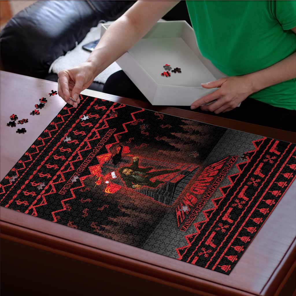 Xmas Eve 1988 Puzzle It Is Not Christmas Unil Hans Gruber Falls From Nakatomi Plaza - Wonder Print Shop