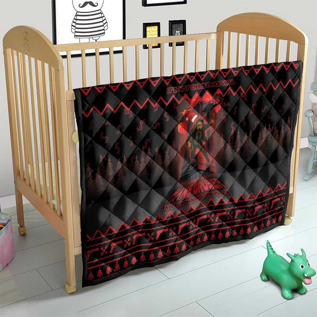 Xmas Eve 1988 Quilt It Is Not Christmas Unil Hans Gruber Falls From Nakatomi Plaza - Wonder Print Shop