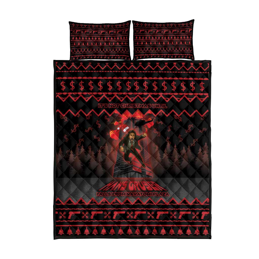 Xmas Eve 1988 Quilt Bed Set It Is Not Christmas Unil Hans Gruber Falls From Nakatomi Plaza - Wonder Print Shop