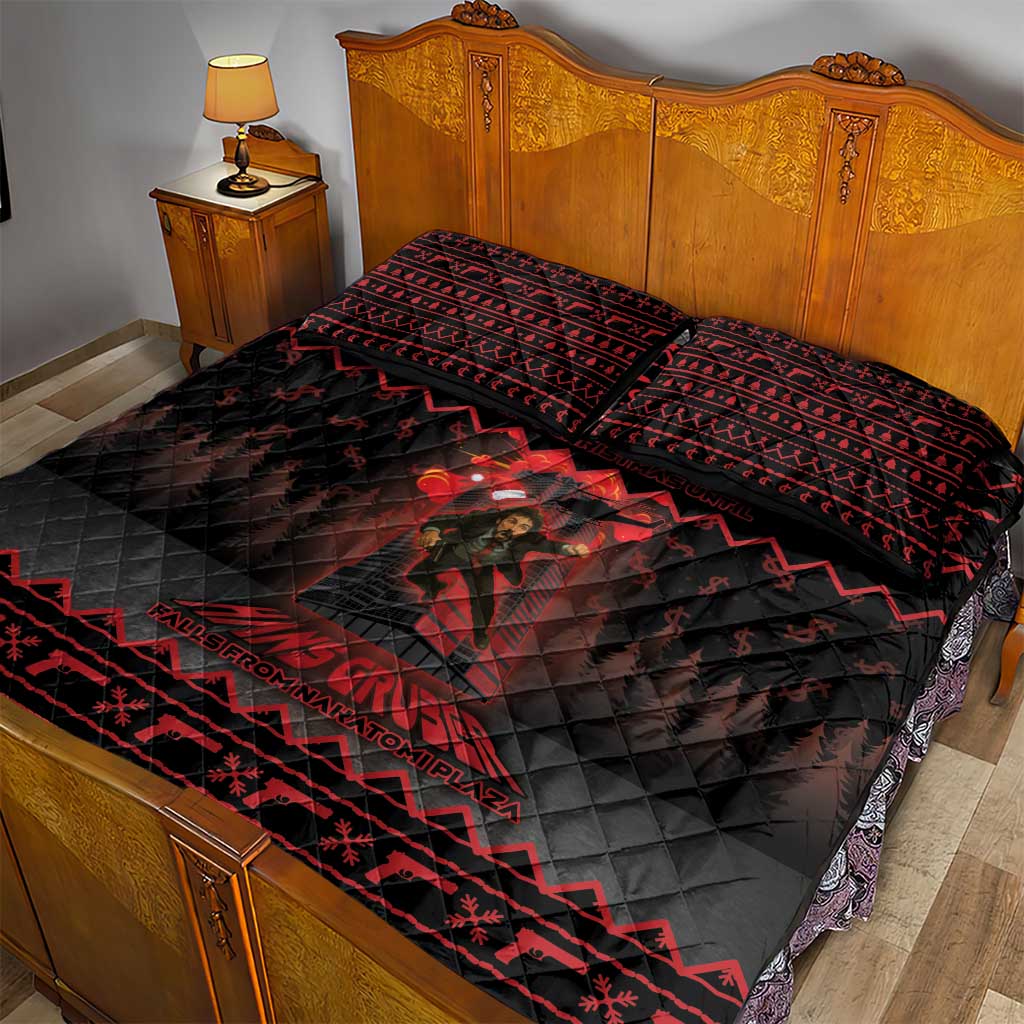 Xmas Eve 1988 Quilt Bed Set It Is Not Christmas Unil Hans Gruber Falls From Nakatomi Plaza - Wonder Print Shop