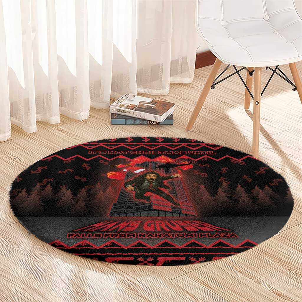 Xmas Eve 1988 Round Carpet It Is Not Christmas Unil Hans Gruber Falls From Nakatomi Plaza - Wonder Print Shop
