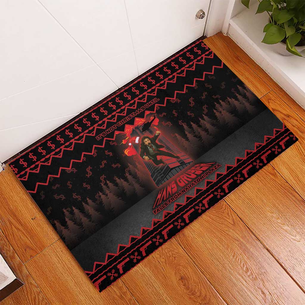 Xmas Eve 1988 Rubber Doormat It Is Not Christmas Unil Hans Gruber Falls From Nakatomi Plaza - Wonder Print Shop