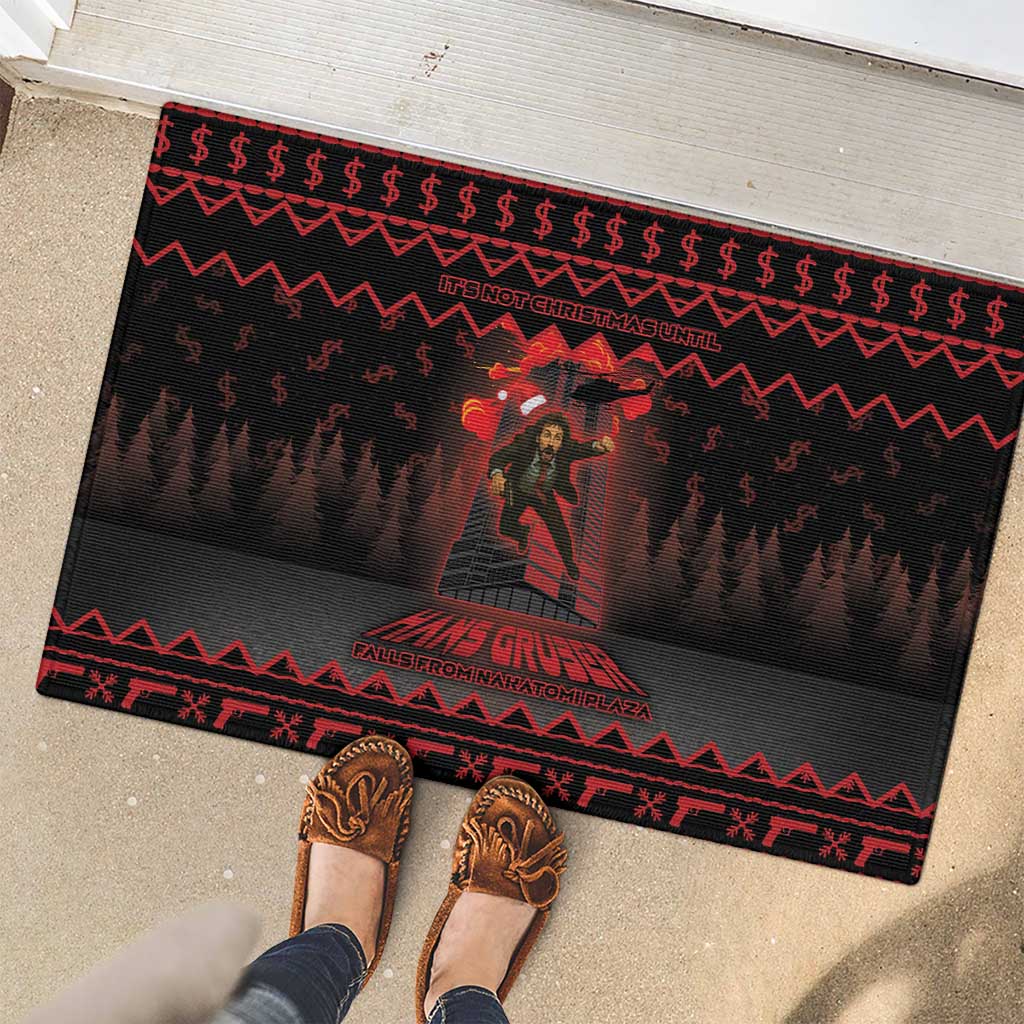 Xmas Eve 1988 Rubber Doormat It Is Not Christmas Unil Hans Gruber Falls From Nakatomi Plaza - Wonder Print Shop