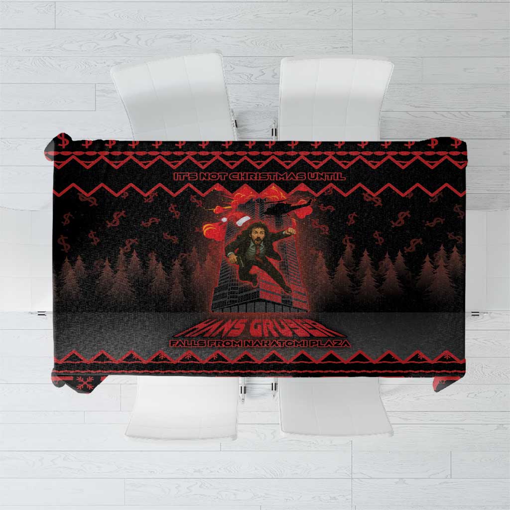 Xmas Eve 1988 Tablecloth It Is Not Christmas Unil Hans Gruber Falls From Nakatomi Plaza - Wonder Print Shop