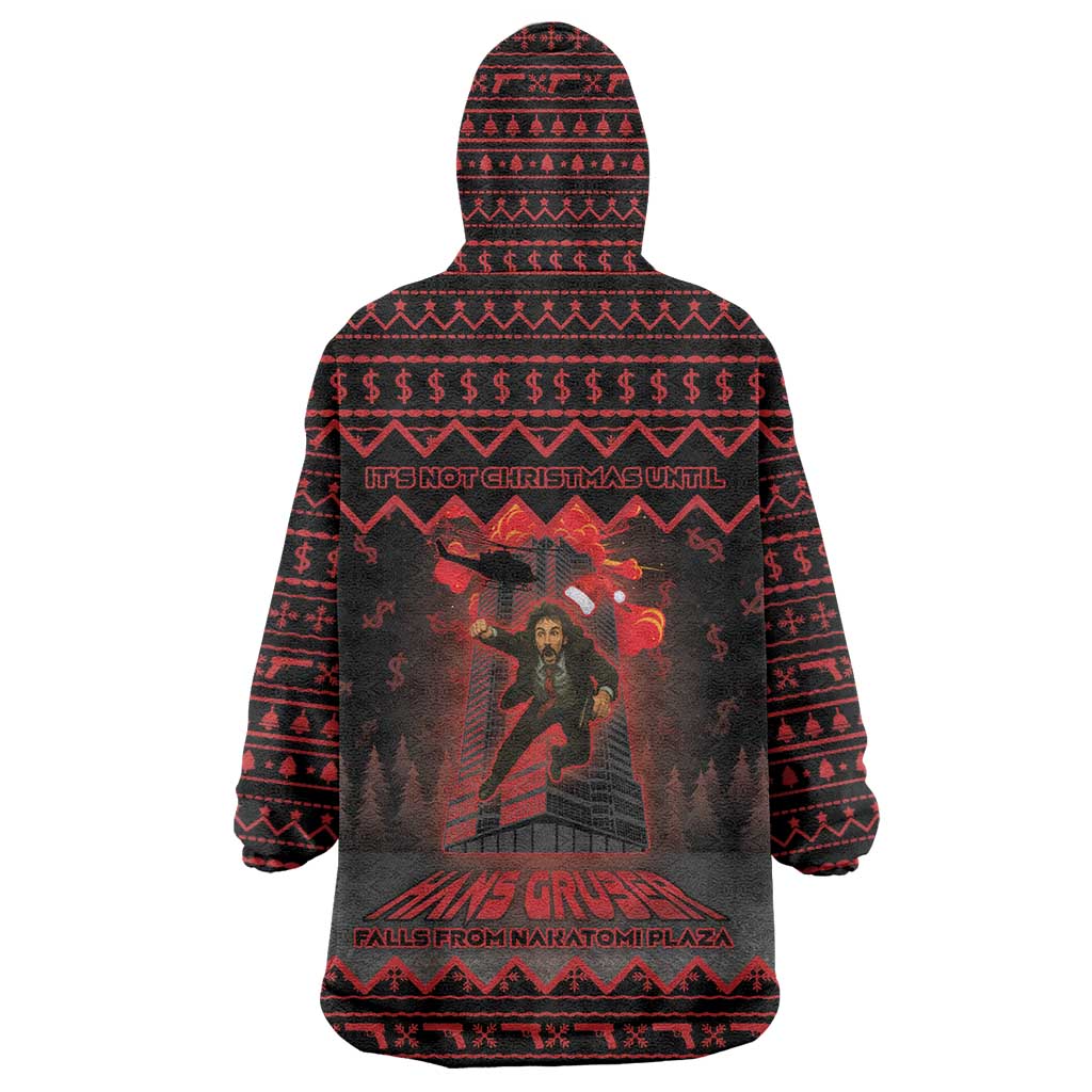 Xmas Eve 1988 Wearable Blanket Hoodie It Is Not Christmas Unil Hans Gruber Falls From Nakatomi Plaza - Wonder Print Shop
