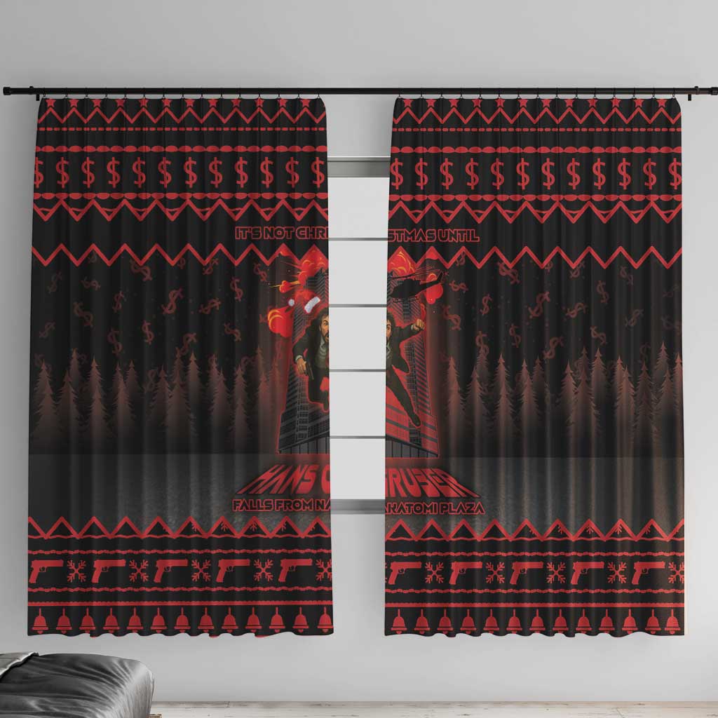 Xmas Eve 1988 Window Curtain It Is Not Christmas Unil Hans Gruber Falls From Nakatomi Plaza - Wonder Print Shop