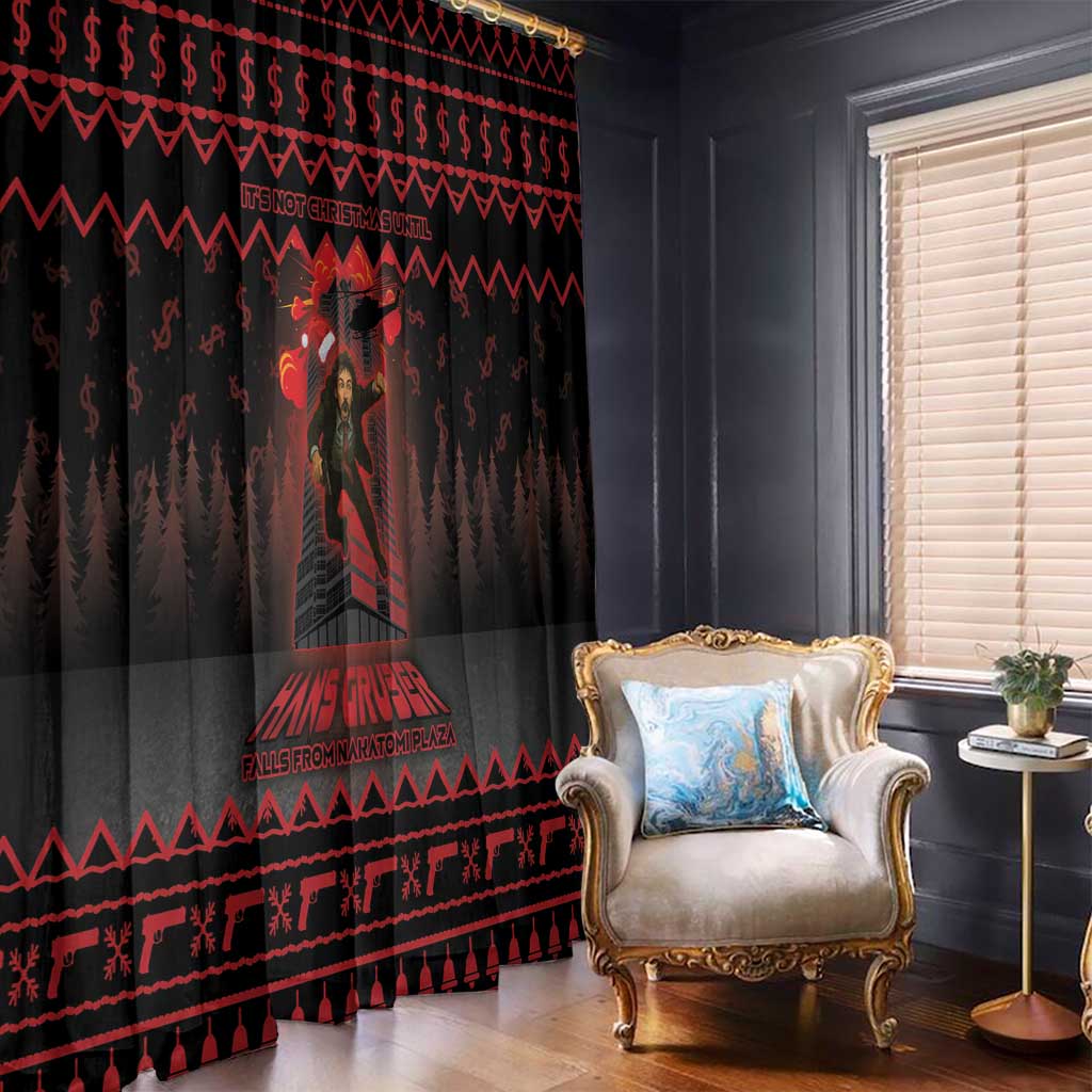 Xmas Eve 1988 Window Curtain It Is Not Christmas Unil Hans Gruber Falls From Nakatomi Plaza - Wonder Print Shop