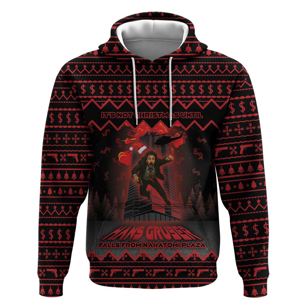 Xmas Eve 1988 Zip Hoodie It Is Not Christmas Unil Hans Gruber Falls From Nakatomi Plaza - Wonder Print Shop