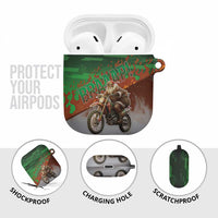Braaap Christmas AirPods Case Motocross Santa - Wonder Print Shop