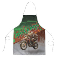 Braaap Christmas Apron Motocross Santa - Wonder Print Shop