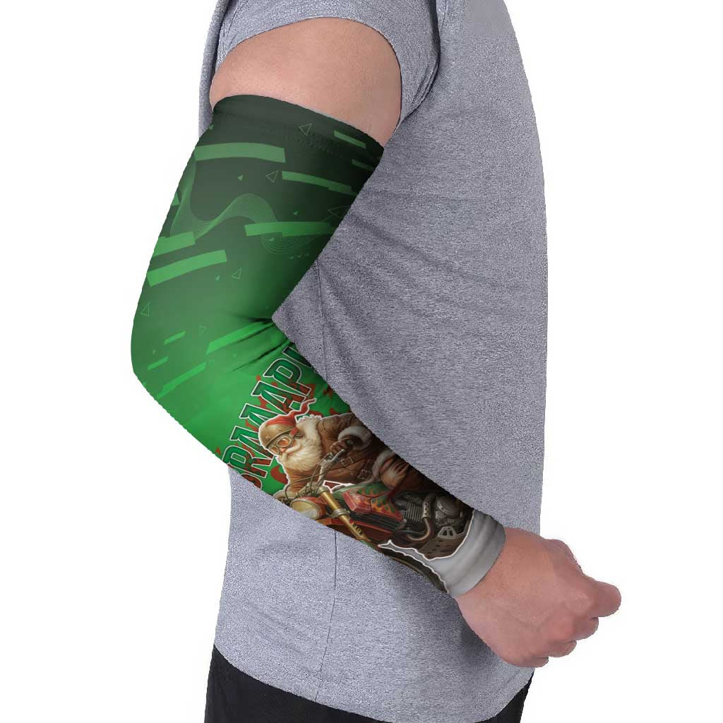 Braaap Christmas Arm Sleeves Motocross Santa - Wonder Print Shop