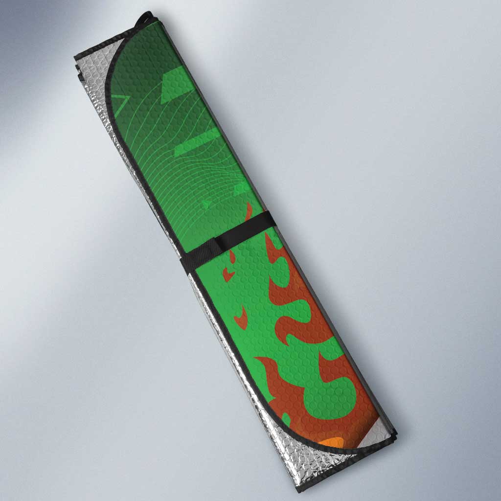 Braaap Christmas Auto Sun Shade Motocross Santa - Wonder Print Shop