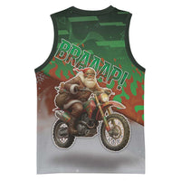Braaap Christmas Basketball Jersey Motocross Santa - Wonder Print Shop