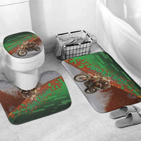 Braaap Christmas Bathroom Set Motocross Santa - Wonder Print Shop