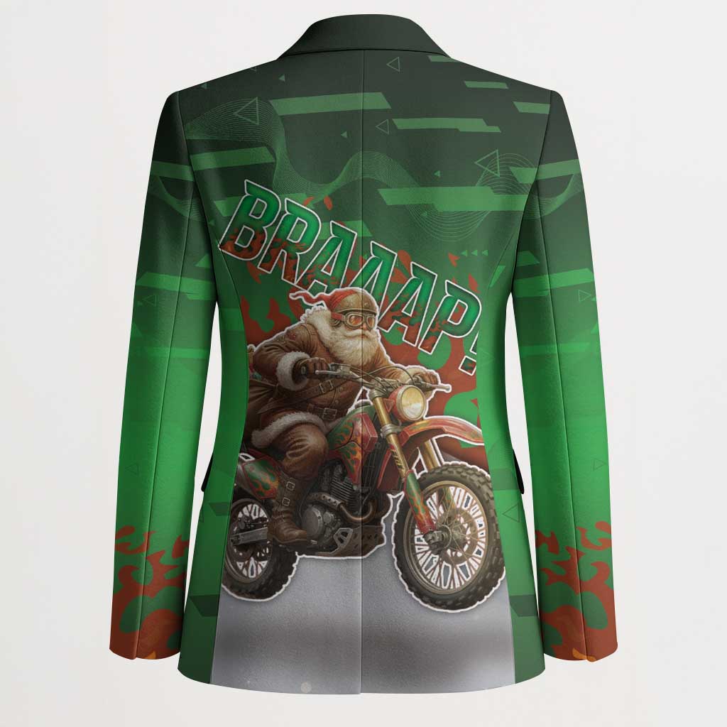 Braaap Christmas Blazer Motocross Santa - Wonder Print Shop