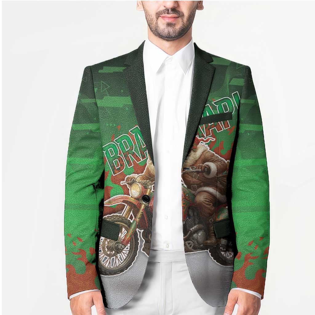 Braaap Christmas Blazer Motocross Santa - Wonder Print Shop
