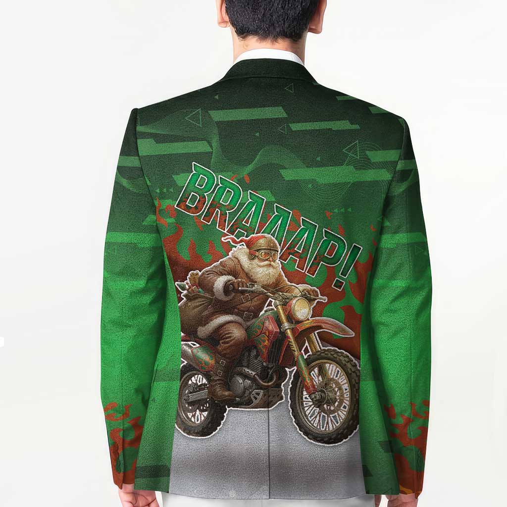 Braaap Christmas Blazer Motocross Santa - Wonder Print Shop