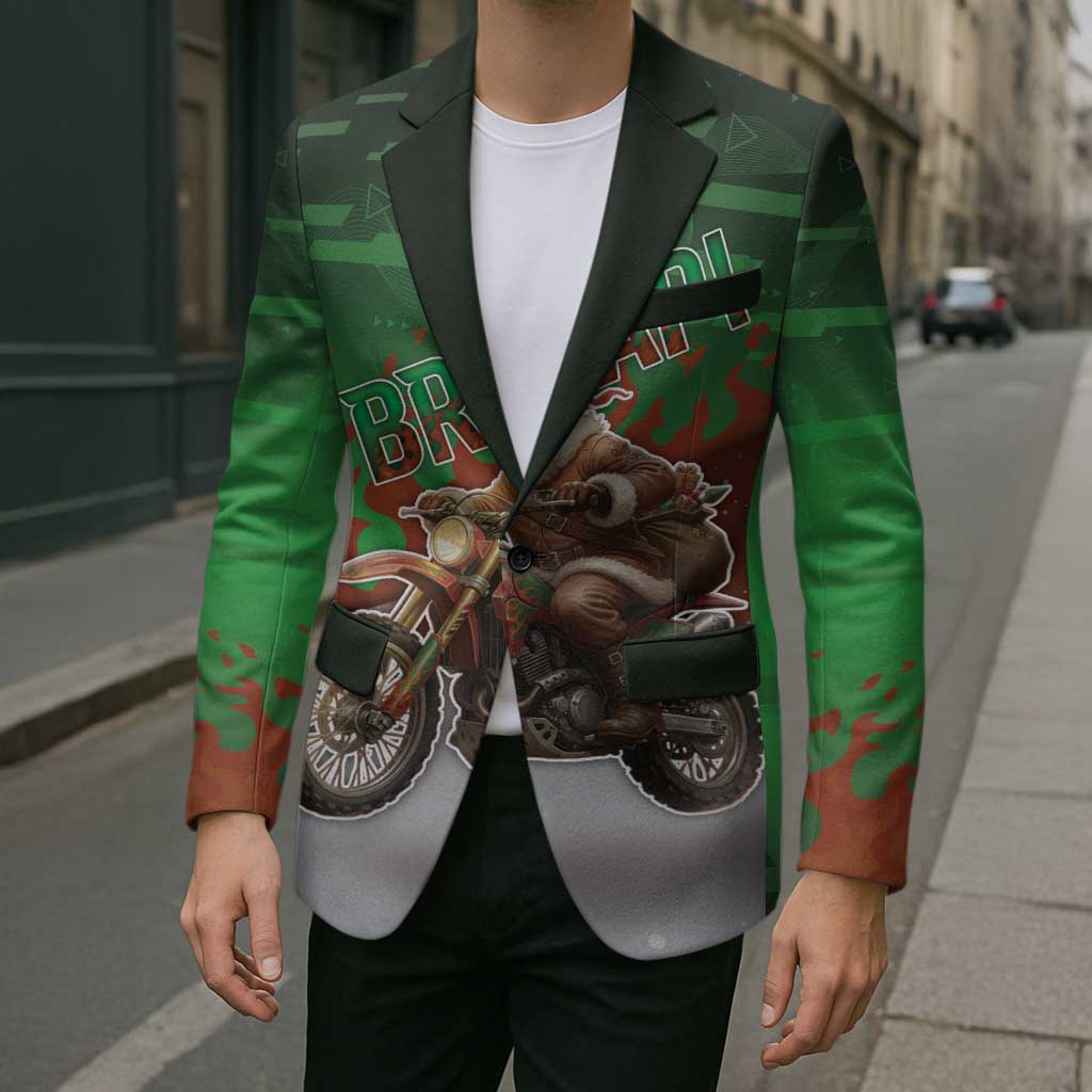 Braaap Christmas Blazer Motocross Santa - Wonder Print Shop