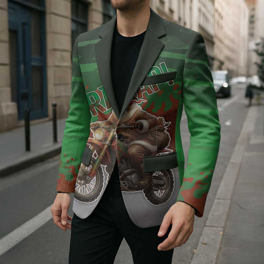 Braaap Christmas Blazer Motocross Santa - Wonder Print Shop