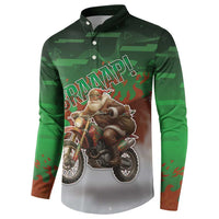 Braaap Christmas Button Sweatshirt Motocross Santa - Wonder Print Shop